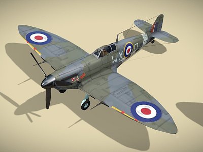 Super Spitfire Fighter model