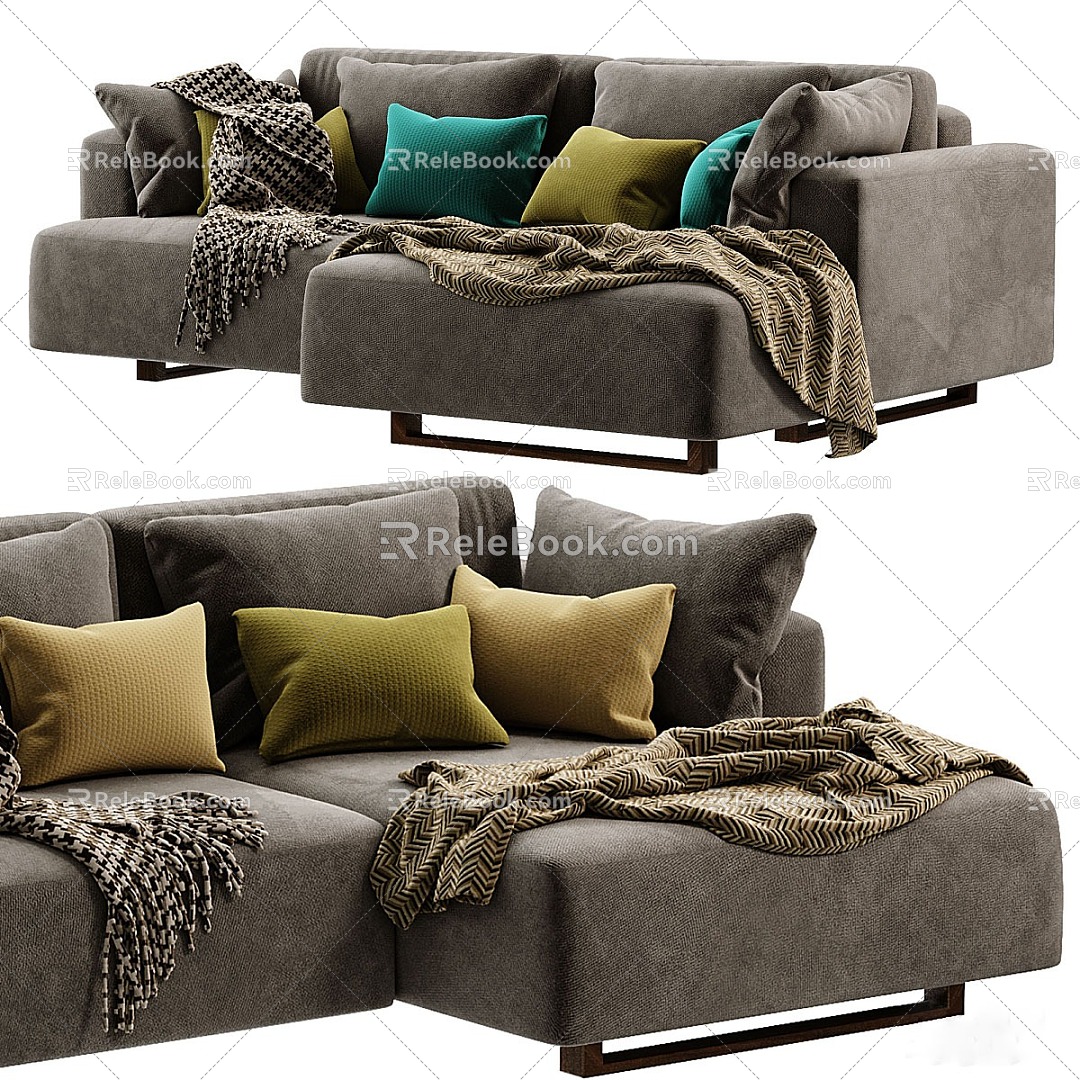 Modern corner sofa 3d model