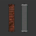 Red Striped Rustic And Gray Roof White Blue Freight Train Cars Design