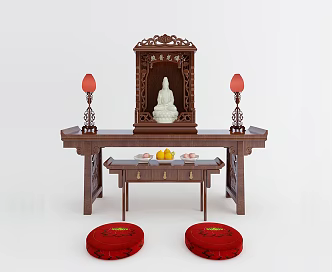 Buddhist Cabinets 3d model