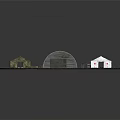Military Style Tents With Medical Stations And Emergency Equipment In Field Setup