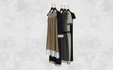 modern clothes clothing 3d model