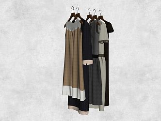 modern clothes clothing 3d model