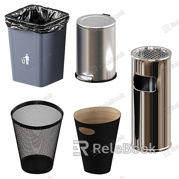 Modern trash can model