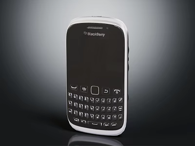Classic Blackberry Mobile Phone With Physical Keyboard And Electronic Design Features 3d model