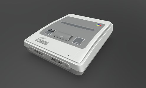 Modern Game Machine Super Nintendo Classic 3d model