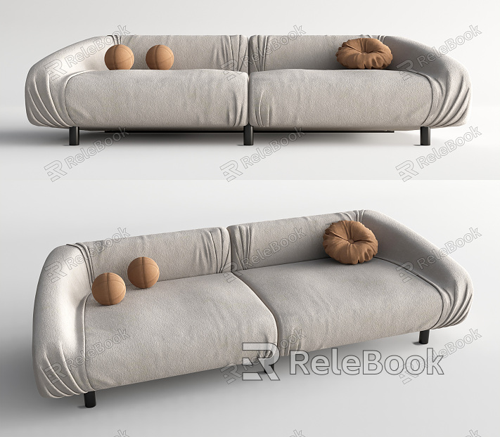 Modern double sofa model