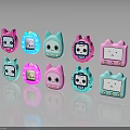 Cartoon Animal Shaped Smartwatch Devices In Various Colors Like Pink And Blue With Different Designs