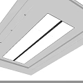 Modern Ceiling Design With Recessed LED Lights And Smooth White Surface