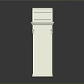 European-style Gate Building Stone Gate Building Temple Gate Pillar 3d model