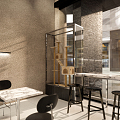 Modern coffee shop 3d model