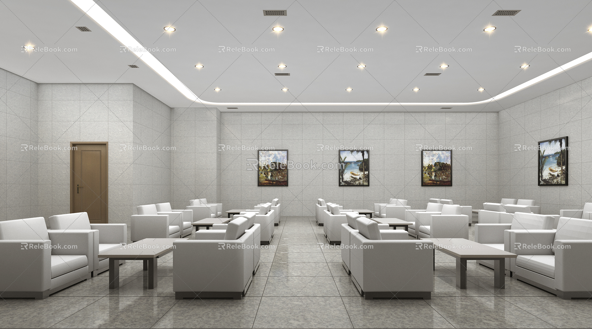 Modern Waiting Hall Business Waiting Hall model