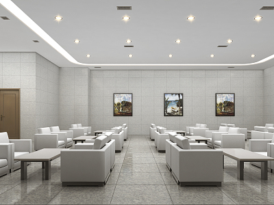 Modern Waiting Hall Business Waiting Hall model