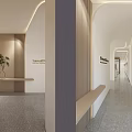 Modern Office Interior Design With Minimalist Workstations Computers White Wood Tones And Lighting
