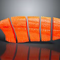 Fresh Raw Orange Salmon Slices with Smooth Texture and Shiny Surface
