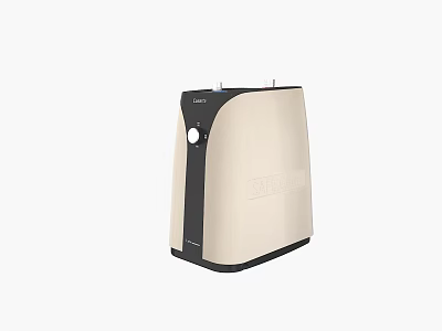Modern Beige And Black Daily Use Electrical Appliance With Control Knob And Compact Design For Home 3d model