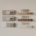House Numbers Collection With Stone Beige Grey Brown And Light Grey Designs
