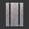 Rustic Wooden Outdoor Picnic Table With Attached Benches And Natural Finish