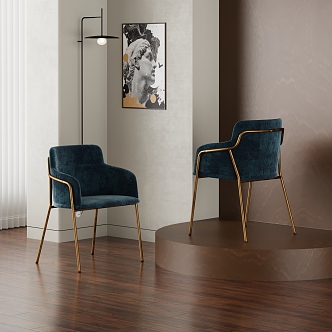 Modern Dining Chair Wall Lamp Hanging Picture Chair 3d model