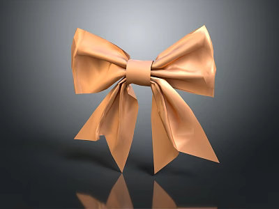 Golden Butterfly With Shiny Wings On Dark Background Showing Reflection 3d model