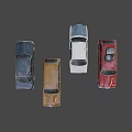 Vintage Car Models In Assorted Colors Show Classic Retro Automobile Styles