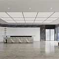 Modern Office Meeting Room With Long Table Chairs Green Plant Glass Partitions And Light Walls