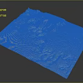 3D Garden Landscape Model Featuring Winding Green Vegetation And Natural Terrain Design