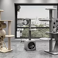 Modern Cat Climbing Frame Cat Climbing Frame Combination 3d model