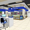 Samsung Digital Store Interior With Electronic Products Display Counters And Signage