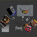 Modern Game Machine Game Disc Home Game Machine Nintendo Game Machine Old Game Machine Old Game Machine 3d model