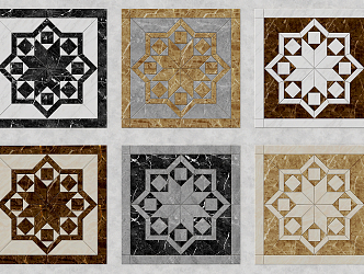 Modern Tile Marble Parquet Tile 3d model