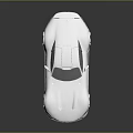 Shiny Silver Sports Car With Sleek Body Reflective Surface And Rear Spoiler Design