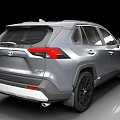 Silver Toyota RAV4 SUV Modern Exterior Design With Black Wheels