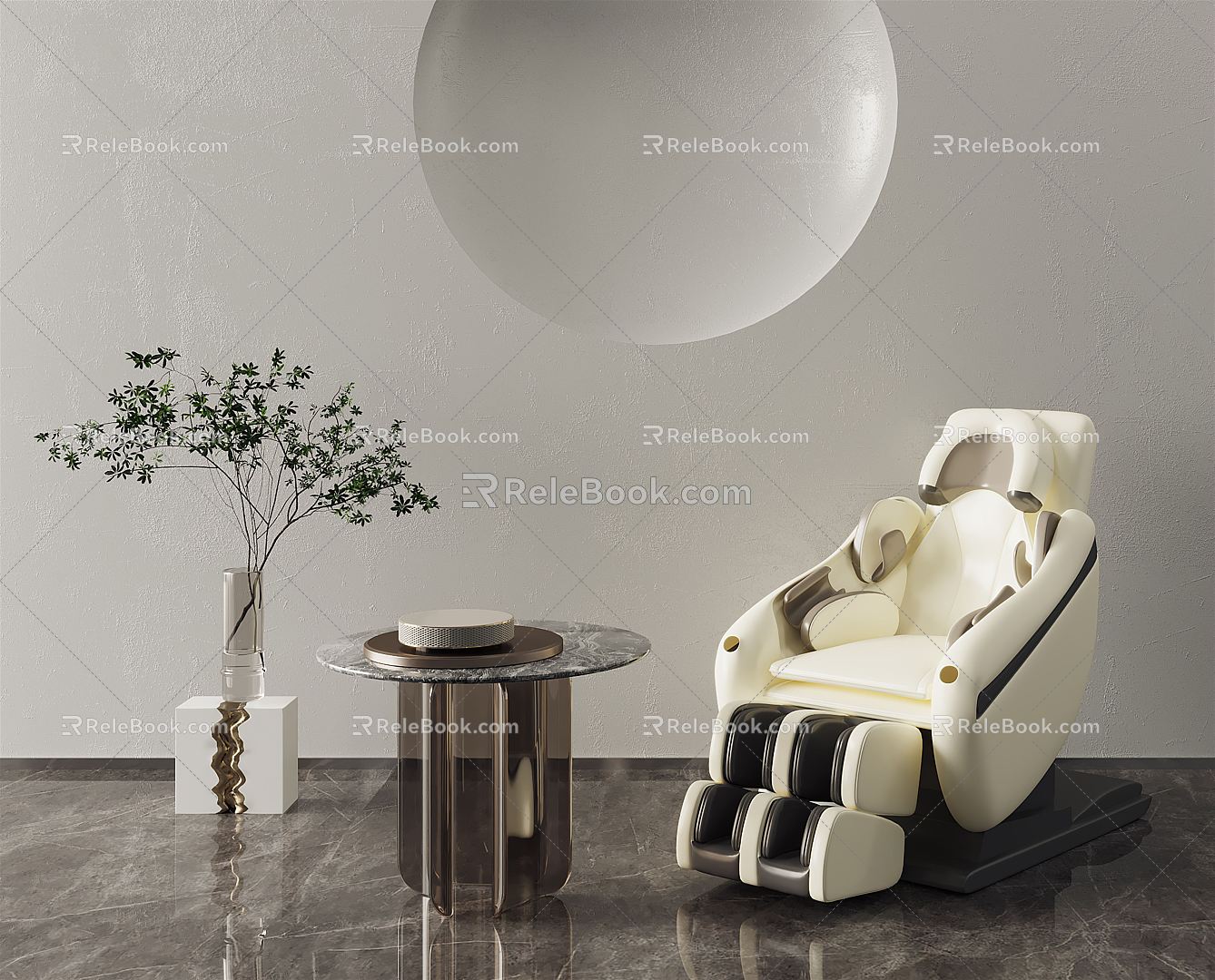 Modern massage chair 3d model