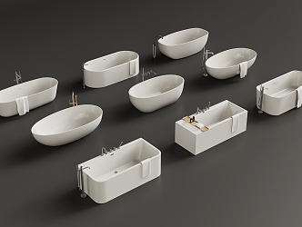 Bathtub Tub Integrated Bathtub Independent Bathtub 3d model