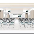 Bright Modern Large Conference Room With Multiple Display Screens And Neatly Arranged Comfortable Meeting Chairs