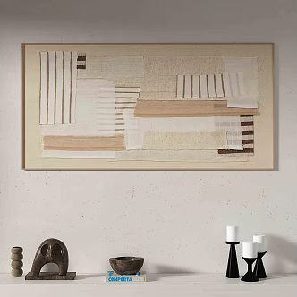 Modern Light Luxury Decorative Painting 3d model