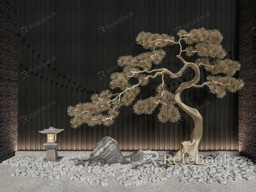 New Chinese landscape sketch gardening sketch model