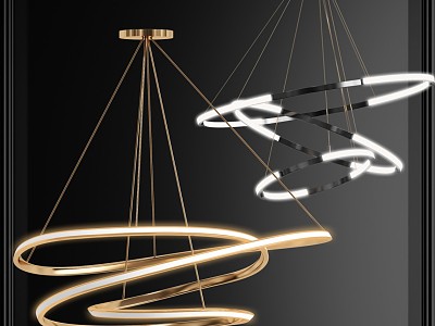 Modern chandelier metal simple chandelier model