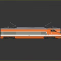 Train Light Rail Metro High Speed Rail EMU Train High Speed Train High Speed Train High Speed Locomotive EMU 3d model