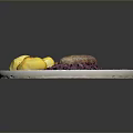 Delicious Grilled Sausage Served With Roasted Potatoes And Red Cabbage On Plate