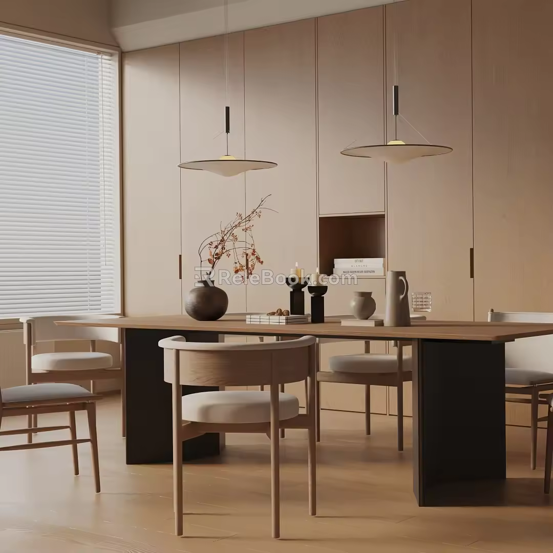 Modern dining table 3d model