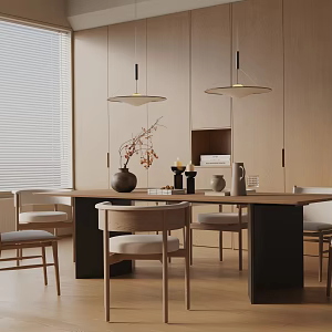 Modern dining table 3d model