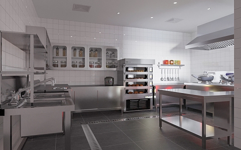 Restaurant Kitchen Hotel Kitchen 3d model