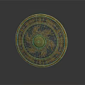 Medieval Shield Ancient Shield Defensive Weapon Ancient Shield Iron Shield Protective Shield Wooden Shield 3d model