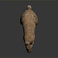 Realistic Brown Rabbit Sculpture With Lifelike Features And Detailed Fur