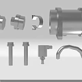 Durable Automotive Parts Including Metal Bolts Nuts Pipes Brackets And Handles