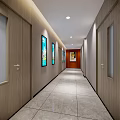 Modern Design Of Nurse Station In Hospital Outpatient Clinic Corridor