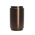 Golden Cylindrical Metal Curtain Accessories For Modern Curtain Rod Decoration