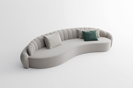 Modern shaped sofa 3d model